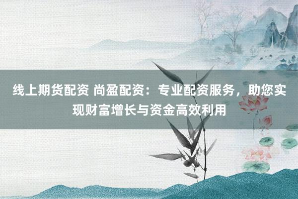 线上期货配资 尚盈配资：专业配资服务，助您实现财富增长与资金高效利用