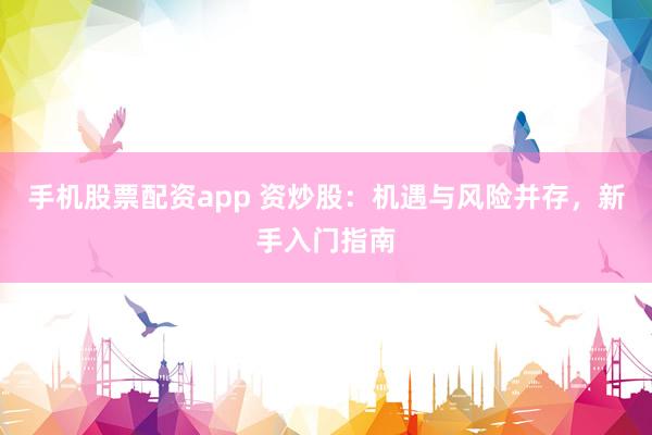 手机股票配资app 资炒股：机遇与风险并存，新手入门指南